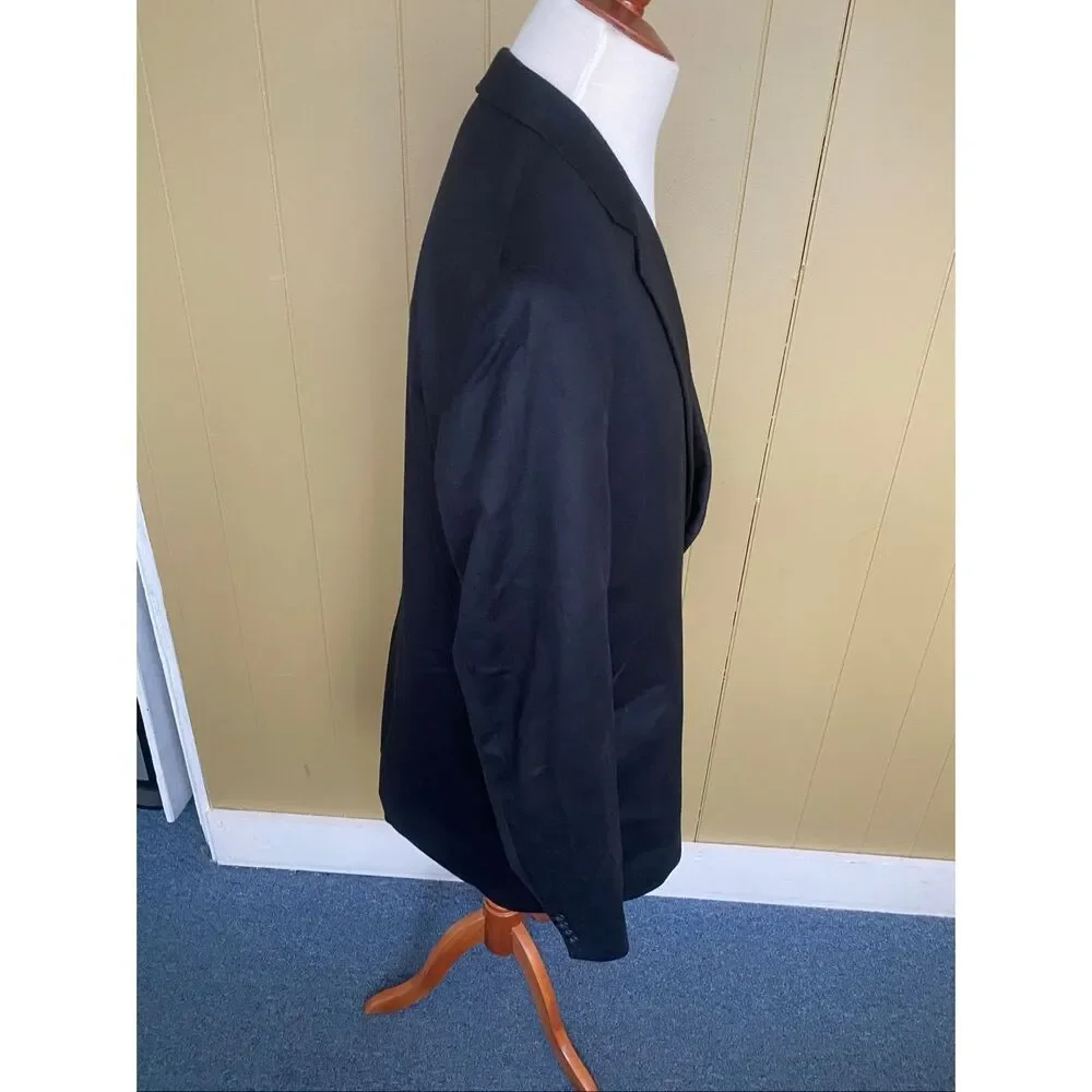 Jos A Banks men 46 XL 100% cashmere sport coat black